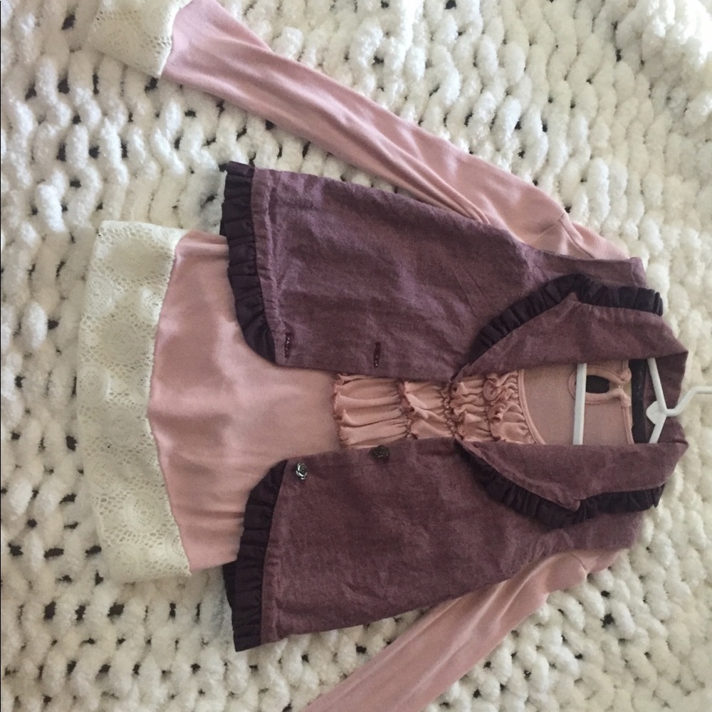 Long sleeve shirt with matching Vest